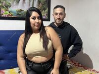 cam couple playing with dildo LeslyAndSebas